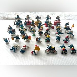 Collection of 39 Vintage Smurfs